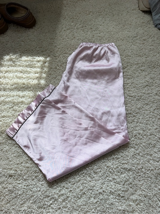Target Other - Target Pink Satin Pajama Pants with Contrast Trim